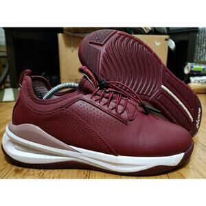 Clove Classic Nurse Comfort Shoes Sneakers Women's Sz 9 Red Maroon Leather CL010